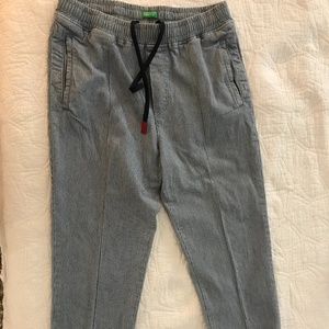 Benetton stripe blue pants